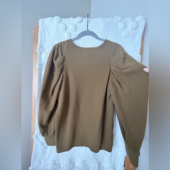 Madewell Bubble Sleeve Textured Shirt - Picture 3 of 4